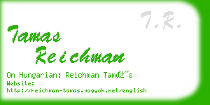 tamas reichman business card